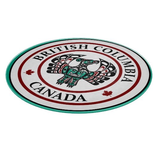 先住民アメリカンレッドブラックハイダアートサンダーバード カッティングボード (角)