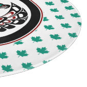 先住民アメリカンレッドブラックハイダアートサンダーバード カッティングボード (角)