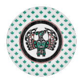 先住民アメリカンレッドブラックハイダアートサンダーバード カッティングボード (正面)