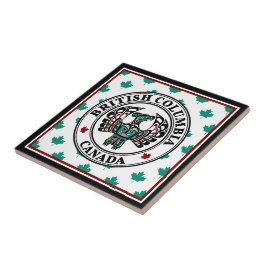 先住民アメリカンレッドブラックハイダアートサンダーバード タイル