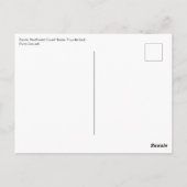 先住民アメリカンレッドブラックハイダアートサンダーバード ポストカード (裏面)