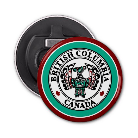 先住民アメリカンレッドブラックハイダアートサンダーバード 栓抜き (正面)