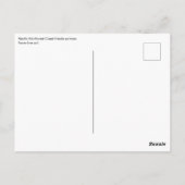 先住民アメリカンレッドブラックハイダアートサーモン ポストカード (裏面)