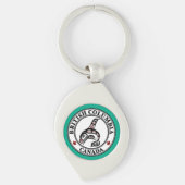 先住民アメリカンレッドブラックハイダオルカキラークジラ キーホルダー (正面)