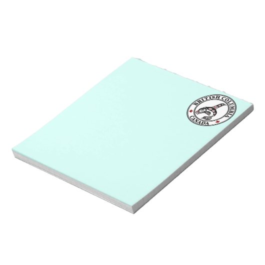 先住民アメリカンレッドブラックハイダオルカキラークジラ ノートパッド (回転)