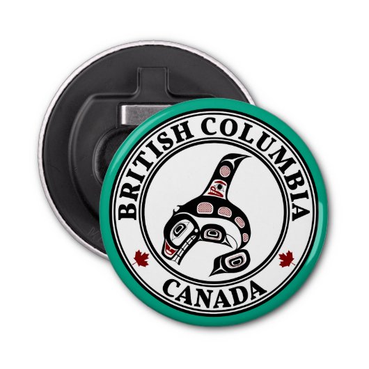 先住民アメリカンレッドブラックハイダオルカキラークジラ 栓抜き (正面)