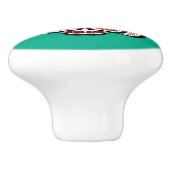 先住民アメリカンレッドブラックベクターハイダ子猫 セラミックノブ (側面)