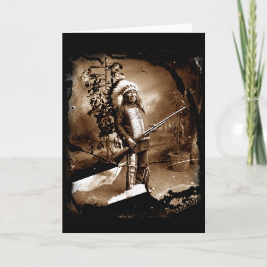 先住民アメリカンヴィンテージカード カード (正面)