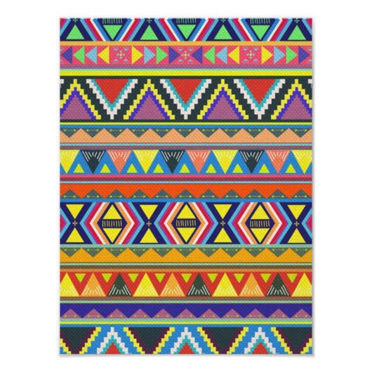 先住民アメリカン南西カラフル フォトプリント            (正面)