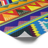 先住民アメリカン南西カラフル ポスター (角)