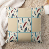 先住民アメリカン南西部フェザーキルトパターン クッション (ブランケット)