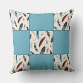 先住民アメリカン南西部フェザーキルトパターン クッション (裏面)