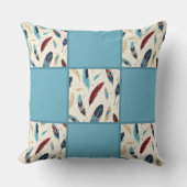 先住民アメリカン南西部フェザーキルトパターン クッション (正面)