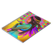 先住民アメリカン小さな女の子AIアート ノートブック (左側)