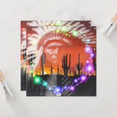 先住民アメリカン幽霊ダンス カード (正面/裏面インサイチュ)