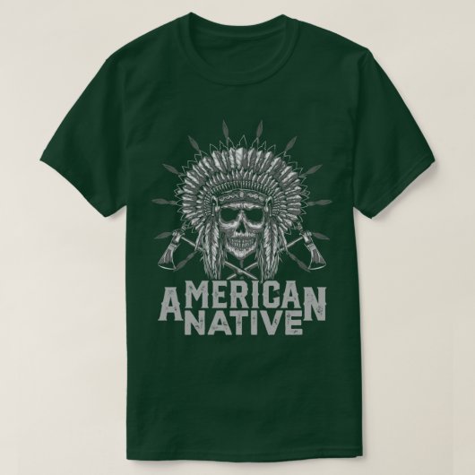 先住民アメリカン引用文アメリカン先住民 Tシャツ (デザイン正面)