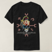 先住民アメリカン引用文先住民アメリカン引用文とSk Tシャツ (デザイン正面)