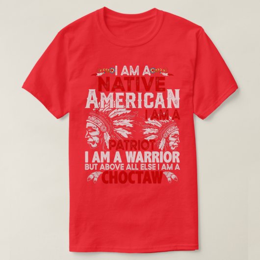 先住民アメリカン引用文Iアムアア先住民アメリカン1 Tシャツ (デザイン正面)