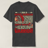 先住民アメリカン引用文Iアムアア先住民アメリカン Tシャツ (デザイン正面)
