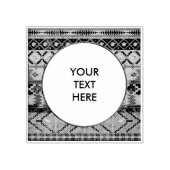 先住民アメリカン生地フレーム1 +お客様のアイディア ラバースタンプ (インプリント)