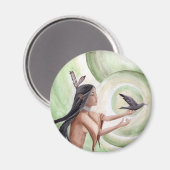 先住民アメリカン磁石アメリカインディアン磁石 マグネット (正面/裏面)