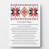 先住民アメリカン素晴らしスピリット祈りの言葉 フォトプラーク (正面)