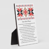 先住民アメリカン素晴らしスピリット祈りの言葉 フォトプラーク (側面)