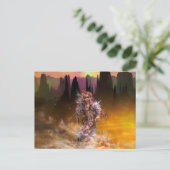 先住民アメリカン転がダンサーの雷 ポストカード (スタンド正面)