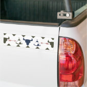 先住民アメリカン部族シェブロンスカルティピアローズ バンパーステッカー (トラック上)