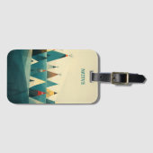 先住民アメリカン部族テント ラゲッジタグ (正面横)