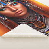 先住民アメリカン・アパッチ シェルパブランケット (3/4)