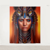 先住民アメリカン・アパッチ・タペストリー タペストリー (正面)