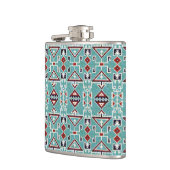 先住民アメリカン・インディアンナバホ・パターン フラスク (左)