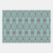 先住民アメリカン・インディアンナバホ・パターン ラッピングペーパーシート (正面2)