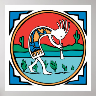 先住民アメリカン・インディアン・ココペリ ポスター