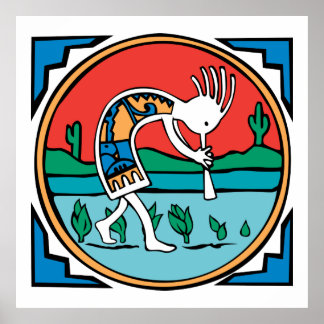 先住民アメリカン・インディアン・ココペリ ポスター