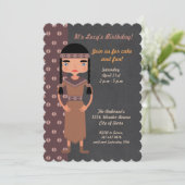 先住民アメリカン·インディアン·バースデー·パーティーの招待 招待状 (スタンド正面)