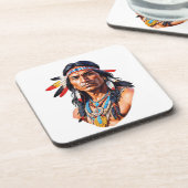先住民アメリカン・インディアン・マン コースター (左側)