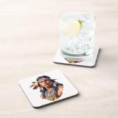 先住民アメリカン・インディアン・マン コースター (右側)