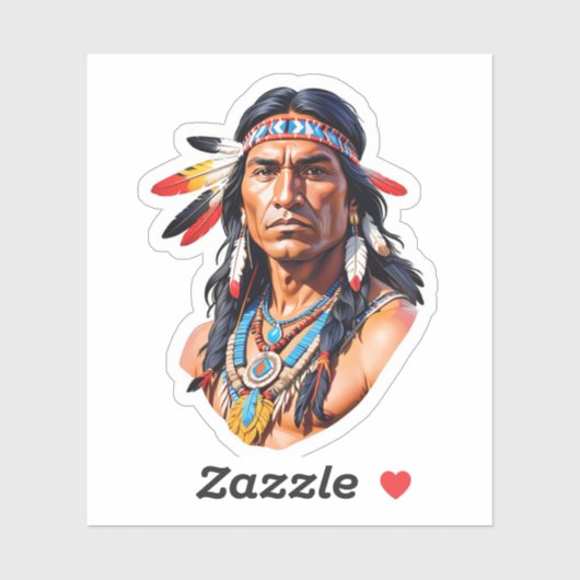 先住民アメリカン・インディアン・マン シール (シート)