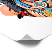 先住民アメリカン・インディアン・マン ポスター (角)