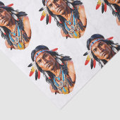 先住民アメリカン・インディアン・マン 薄葉紙 (詳細)