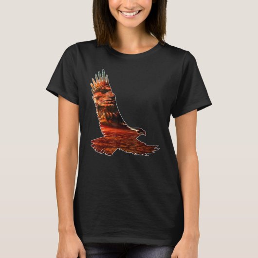 先住民アメリカン・イーグル Tシャツ (正面)