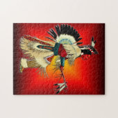 先住民アメリカン・ウォリアー ジグソーパズル (横)