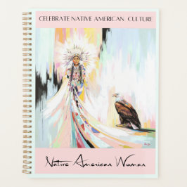 先住民アメリカン・ウーマン・アンド・イーグル プランナー手帳