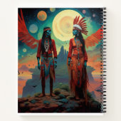 先住民アメリカン・カップル ノートブック (裏面)