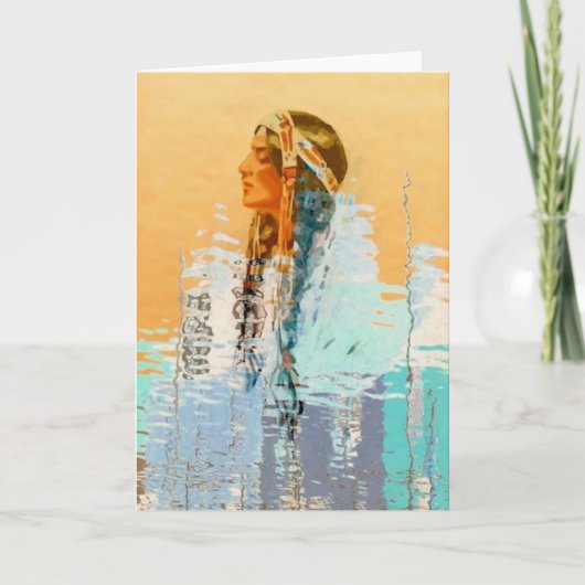 先住民アメリカン・グリーティング・カード・ハリソン・フィッシャー カード (正面)