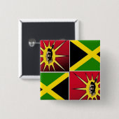 先住民アメリカン・ジャマイカ 缶バッジ (正面&裏面)