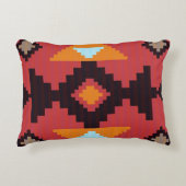 先住民アメリカン・ジョイ・パターン アクセントクッション (正面)