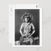 先住民アメリカン・スネーク神父, 1900 ポストカード (正面/裏面)